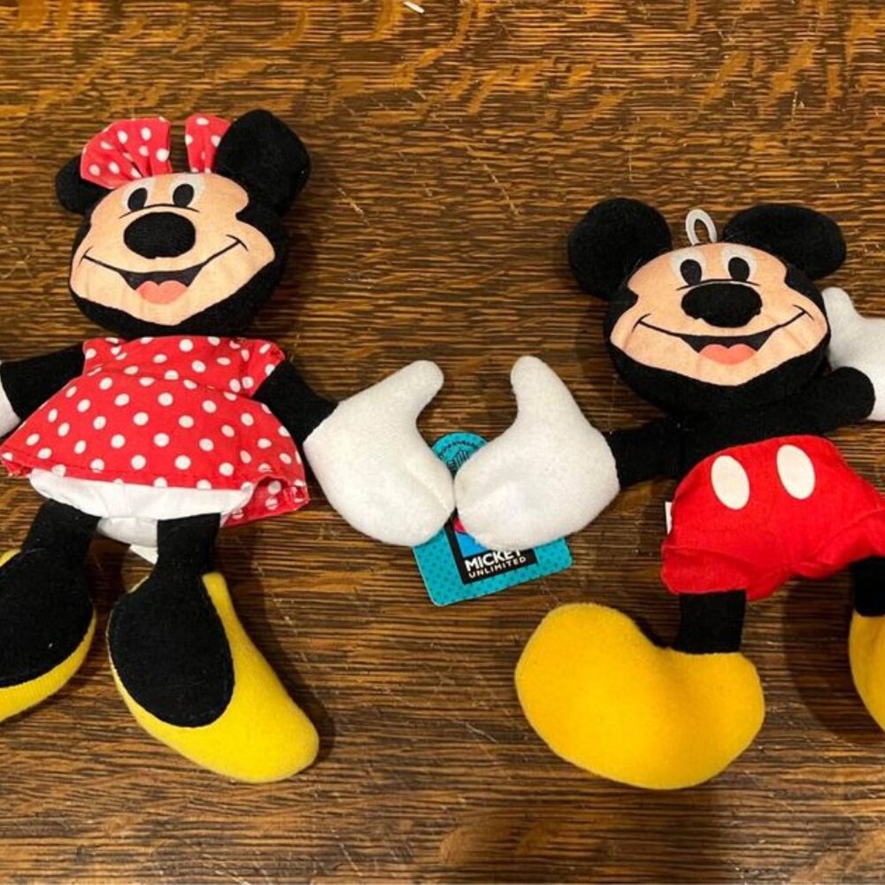 Vintage 1990’s Disney Mickey and‎ Minnie Mouse Applause Plush-NWT - Picture 4 of 10